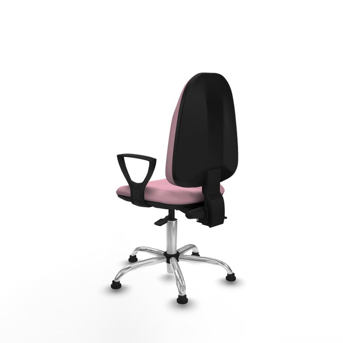 PIQUERAS Y CRESPO Silla de oficina Algarra con mecanismo Asincro, Rosa