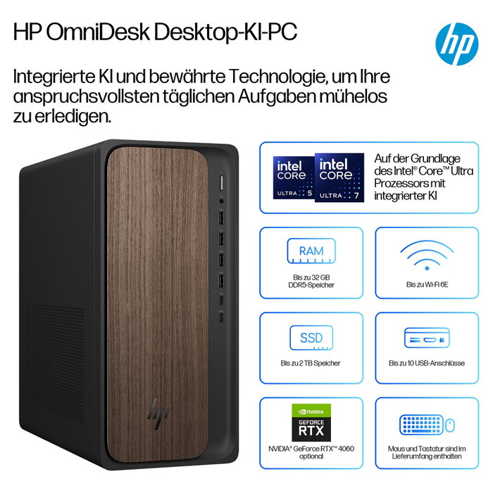 HP Omnidesk Desktop PC M03-0177ng CU7 con 32GB RAM y 1TB SSD HP Omnidesk Desktop PC M03-0177ng CU7 con 32GB RAM y 1TB SSD