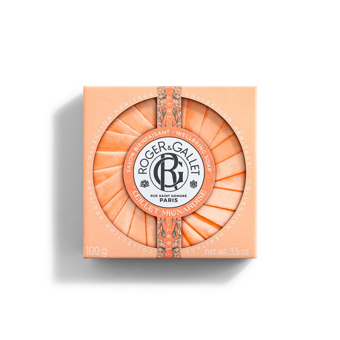 Roger & Gallet Œillet Mignardise - Jabón de Baño Perfumado de Bienestar, Creación Floral para Piel Aterciopelada, 100 g Roger & Gallet Œillet Mignardise - Jabón de Baño Perfumado de Bienestar, Creación Floral para Piel Aterciopelada, 100 g