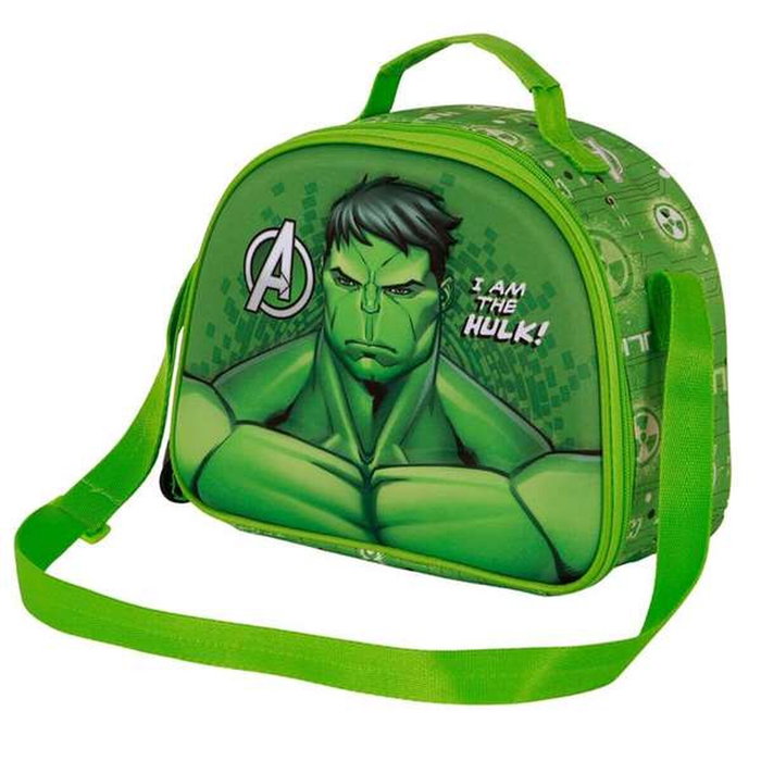 Karactermania Bolsa Portamerienda 3D Hulk Rage Verde