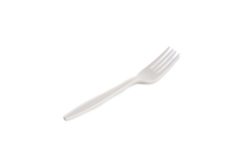 Tenedor De Maiz Biodegradable 16.6Cm. Blanco Paquete De 50 (B03324)