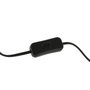 DKD Home Decor Lámpara de Sobremesa de Hierro y Algodón Negro y Dorado