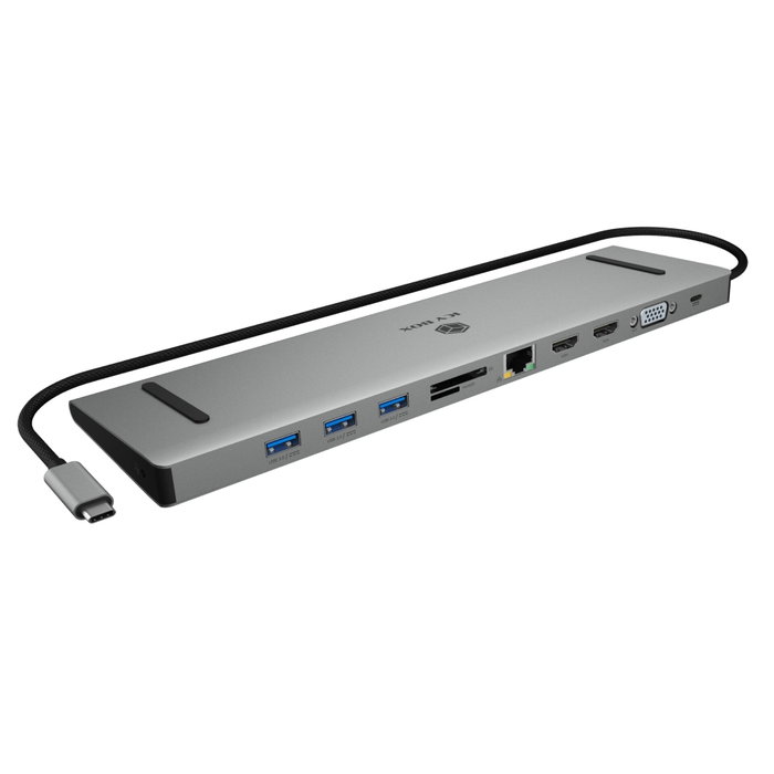ICY BOX IB-DK2106a-CPD Docking Station 11-en-1 USB-C 100W ICY BOX IB-DK2106a-CPD Docking Station 11-en-1 USB-C 100W