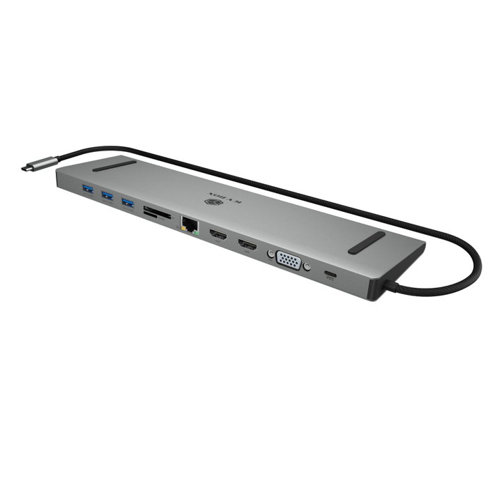 ICY BOX IB-DK2106a-CPD Docking Station 11-en-1 USB-C 100W ICY BOX IB-DK2106a-CPD Docking Station 11-en-1 USB-C 100W