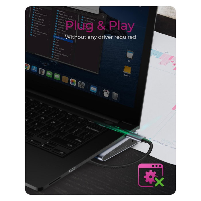 ICY BOX IB-DK2106a-CPD Docking Station USB-C 11-en-1 PD 100W con Múltiples Puertos HDMI, Ethernet y Lector de Tarjetas SD/MicroSD