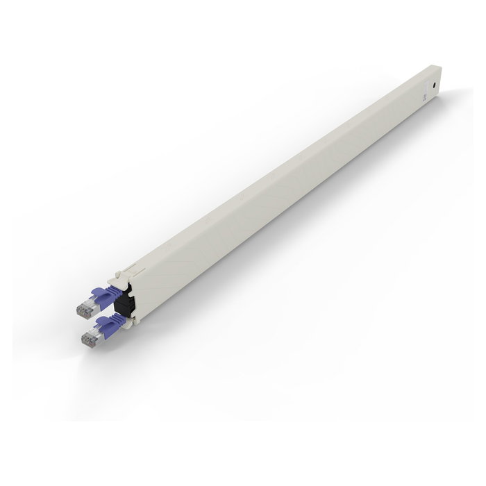 PATCHBOX Kupferkassette 30RU (1.8 m), Cat. 6a U/FTP PoE Patchbox.one, violeta