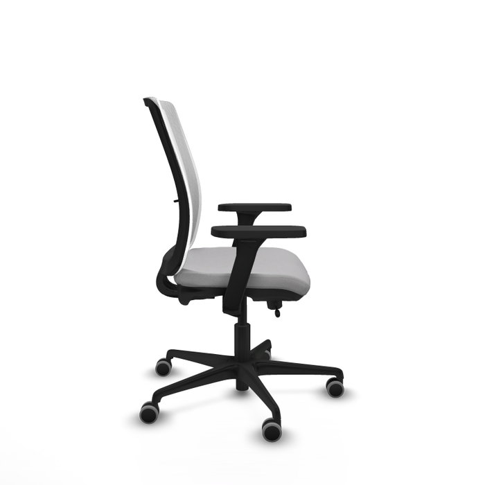 PIQUERAS Y CRESPO Silla de oficina Haches con mecanismo Sincro/Traslack, Gris claro y Blanco PIQUERAS Y CRESPO Silla de oficina Haches con mecanismo Sincro/Traslack, Gris claro y Blanco