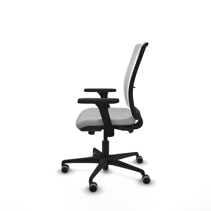 PIQUERAS Y CRESPO Silla de oficina Haches con mecanismo Sincro/Traslack, Gris claro y Blanco PIQUERAS Y CRESPO Silla de oficina Haches con mecanismo Sincro/Traslack, Gris claro y Blanco