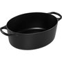 Le Creuset Bräter Oval Signature de hierro fundido, 7,5 L, Negro