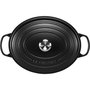 Le Creuset Bräter Oval Signature de hierro fundido, 7,5 L, Negro