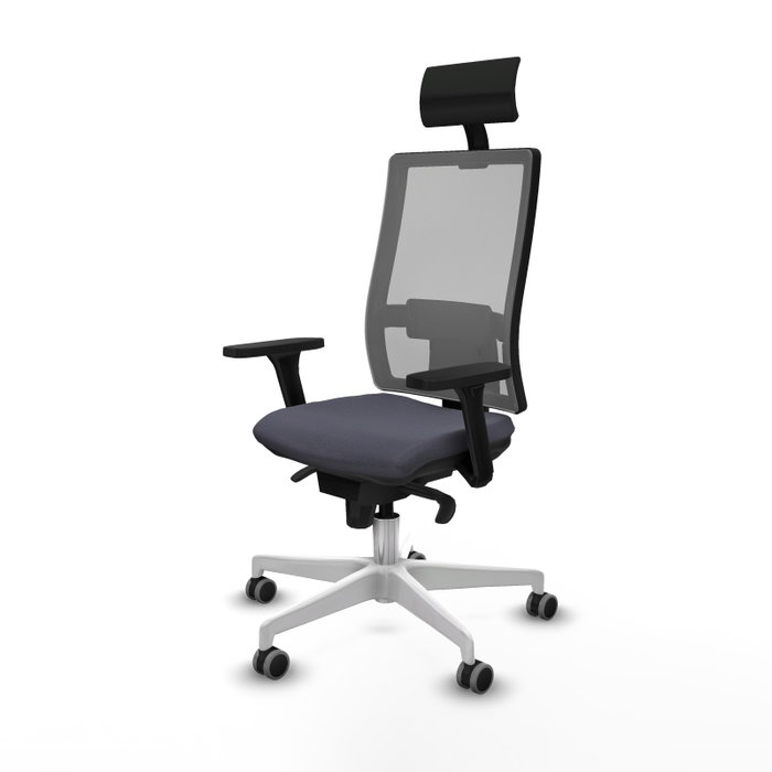 PIQUERAS Y CRESPO Silla de oficina Horna con mecanismo Sincro, Gris