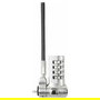 Dicota D32050 Candado para Portátil con Combinación Universal, Cable Kensington/Noble 0.3 m, Plata