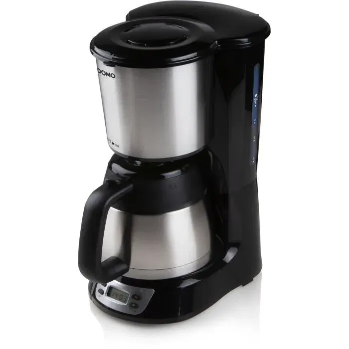 Domo DO709K Cafetera de Filtro 1000W 1L 8 Tazas Pantalla LCD Temporizador 24 Horas Acero Inoxidable Domo DO709K Cafetera de Filtro 1000W 1L 8 Tazas Pantalla LCD Temporizador 24 Horas Acero Inoxidable