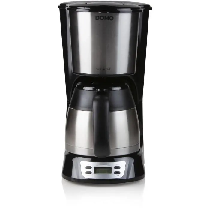 Domo DO709K Cafetera de Filtro 1000W 1L 8 Tazas Pantalla LCD Temporizador 24 Horas Acero Inoxidable Domo DO709K Cafetera de Filtro 1000W 1L 8 Tazas Pantalla LCD Temporizador 24 Horas Acero Inoxidable