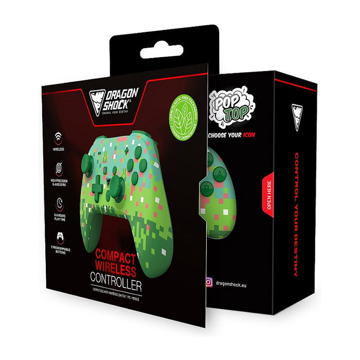 Mando Gaming DragonShock POPTOP COMPACT Verde Nintendo Switch