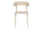 DKD Home Decor Silla Urbana Apilable Beige