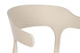 DKD Home Decor Silla Urbana Apilable Beige