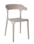 DKD Home Decor Silla Urbana Apilable Beige