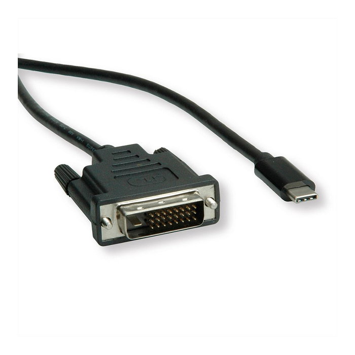 ROLINE Adaptador USB Tipo C a DVI-D 11045831, 2 m