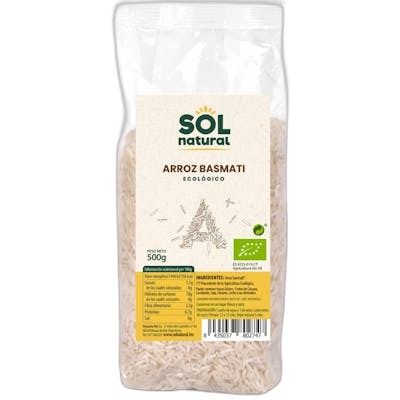 SOLNATURAL Arroz Basmati Blanco Bio 500 g SOLNATURAL Arroz Basmati Blanco Bio 500 g