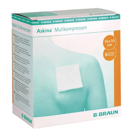 B. Braun Gasas Askina Mull no estériles 10x10cm 100 uds
