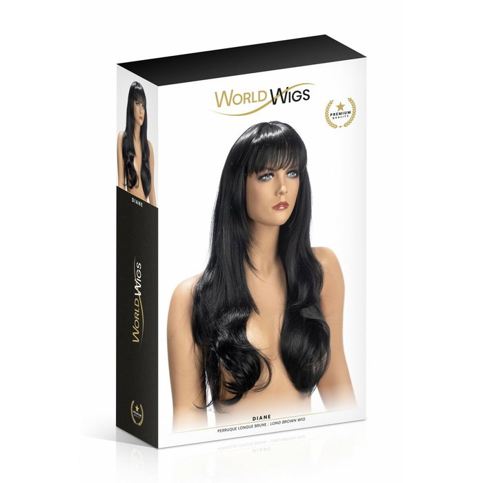 Accesorio Erótico World Wigs Diane Marrón Peluca Accesorio Erótico World Wigs Diane Marrón Peluca