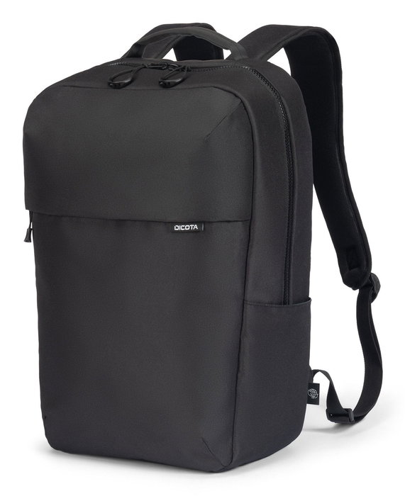 Dicota Mochila D32115-RPET para Portátil 16" - Negro, Poliéster 300D, Multibolsillos (Frontal y Lateral), Volumen 16 Litros