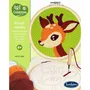Sentosphere AABLN45099 Bordado con Aguja Mágica - Arte y Creaciones - Aguja Perforadora - Diseño Pequeño Ciervo - Introducción al Crochet - Para +6 Años