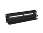 LANBERG AK-VDP103-B Panel de gestión de cables 3U con rail DIN TS-35 Negro