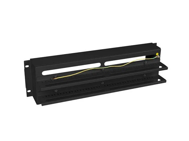 Lanberg AK-VDP103-B Panel de distribución de tensión 19'' 3U con rail DIN TS-35 Negro Lanberg AK-VDP103-B Panel de distribución de tensión 19'' 3U con rail DIN TS-35 Negro
