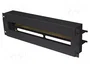 Lanberg AK-VDP103-B Panel de distribución de tensión 3U 19 Pulgadas con riel DIN TS-35 Negro