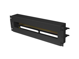 LANBERG AK-VDP103-B Panel de gestión de cables para rack, Negro, Acero