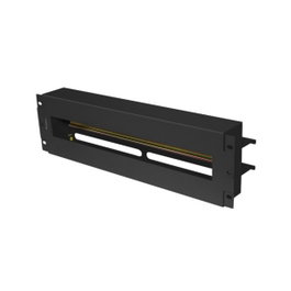 Lanberg AK-VDP103-B Panel de distribución de tensión 19'' 3U con rail DIN TS-35 Negro