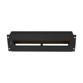 Lanberg AK-VDP103-B Panel de distribución de tensión 19'' 3U con rail DIN TS-35 Negro