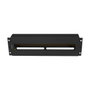 Lanberg AK-VDP103-B Panel de distribución de tensión 19'' 3U con rail DIN TS-35 Negro
