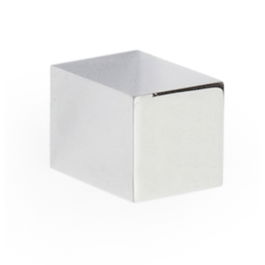 SYSTEM Pomo Garona 18X18 H24 Cromo Aluminio