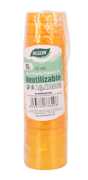 Algon Set de 50 Vasos de Chupito 35ml<|image>