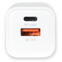 ALLNET Cargador de red GaN 45W con USB-C PD y USB-A QC, Enchufe EU