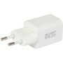 ALLNET Cargador de red GaN 45W con USB-C PD y USB-A QC, Enchufe EU