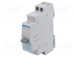 HAGER Interruptor de botón biestable 230VAC 16A para raíl DIN
