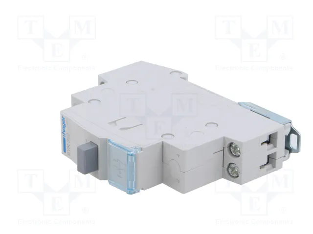 HAGER Interruptor de botón biestable 230VAC 16A para raíl DIN HAGER Interruptor de botón biestable 230VAC 16A para raíl DIN