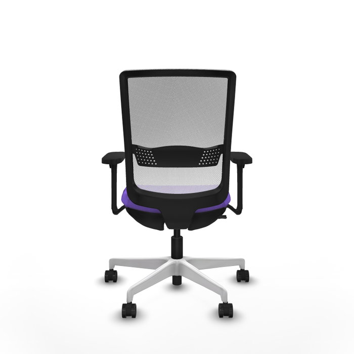 PIQUERAS Y CRESPO Silla de oficina Haches con mecanismo Sincro/Traslack Lila y Blanco PIQUERAS Y CRESPO Silla de oficina Haches con mecanismo Sincro/Traslack Lila y Blanco