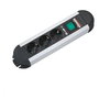 Bachmann 330.070 PRIMO Regleta 3 Tomas con Interruptor y Cable 1,75m - Negro - Schuko - Máx. 3680W/16A - Interior