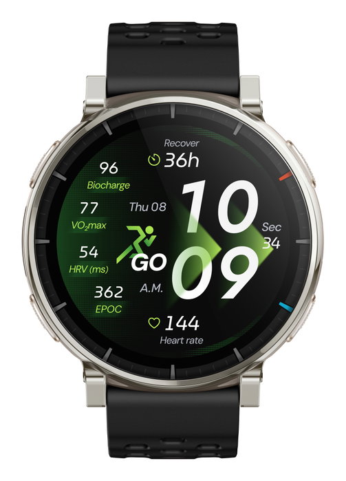 AMAZFIT Amazfit Active 3 Premium Oro con banda negra AMAZFIT Amazfit Active 3 Premium Oro con banda negra