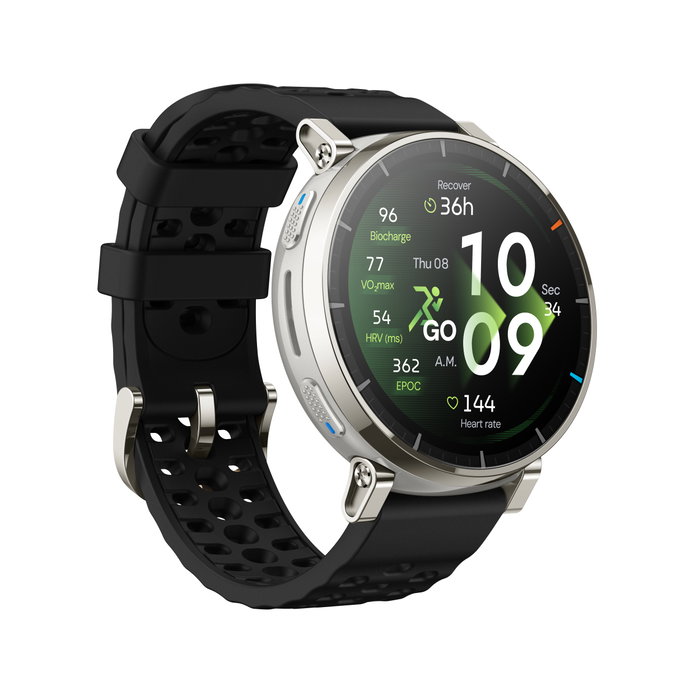 AMAZFIT Amazfit Active 3 Premium Oro con banda negra AMAZFIT Amazfit Active 3 Premium Oro con banda negra