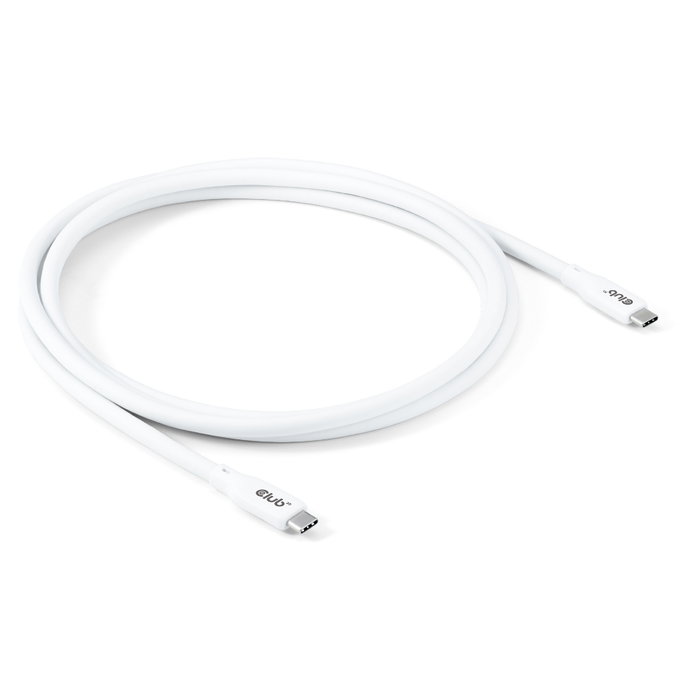 Club 3D CAC-3001 Cable USB-C USB4 240W 20Gbps 2m Blanco Club 3D CAC-3001 Cable USB-C USB4 240W 20Gbps 2m Blanco