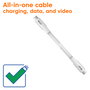 Club 3D CAC-3001 Cable USB-C USB4 240W 20Gbps 2m Blanco