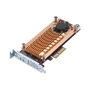 QNAP QM2-2S-220A Tarjeta de Expansión PCIe con Interfaces M.2 22110/2280, PCIe 2.0, Color Oro, Interna