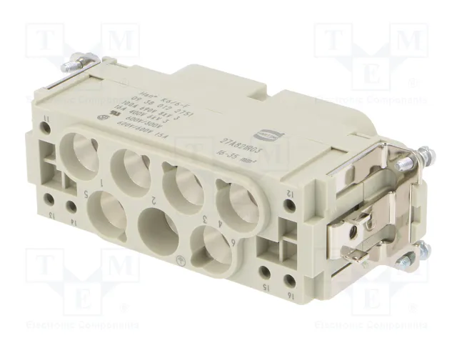 HARTING Han K 6/6 Pos. F Insert Combi con crimp