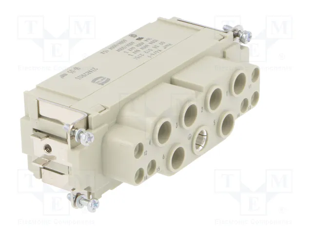 HARTING Han K 6/6 Pos. F Insert Combi con crimp
